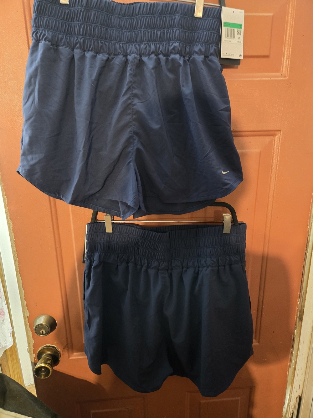 Nike Navy Athletic Shorts - Dri-FIT Lightweight Running Shorts